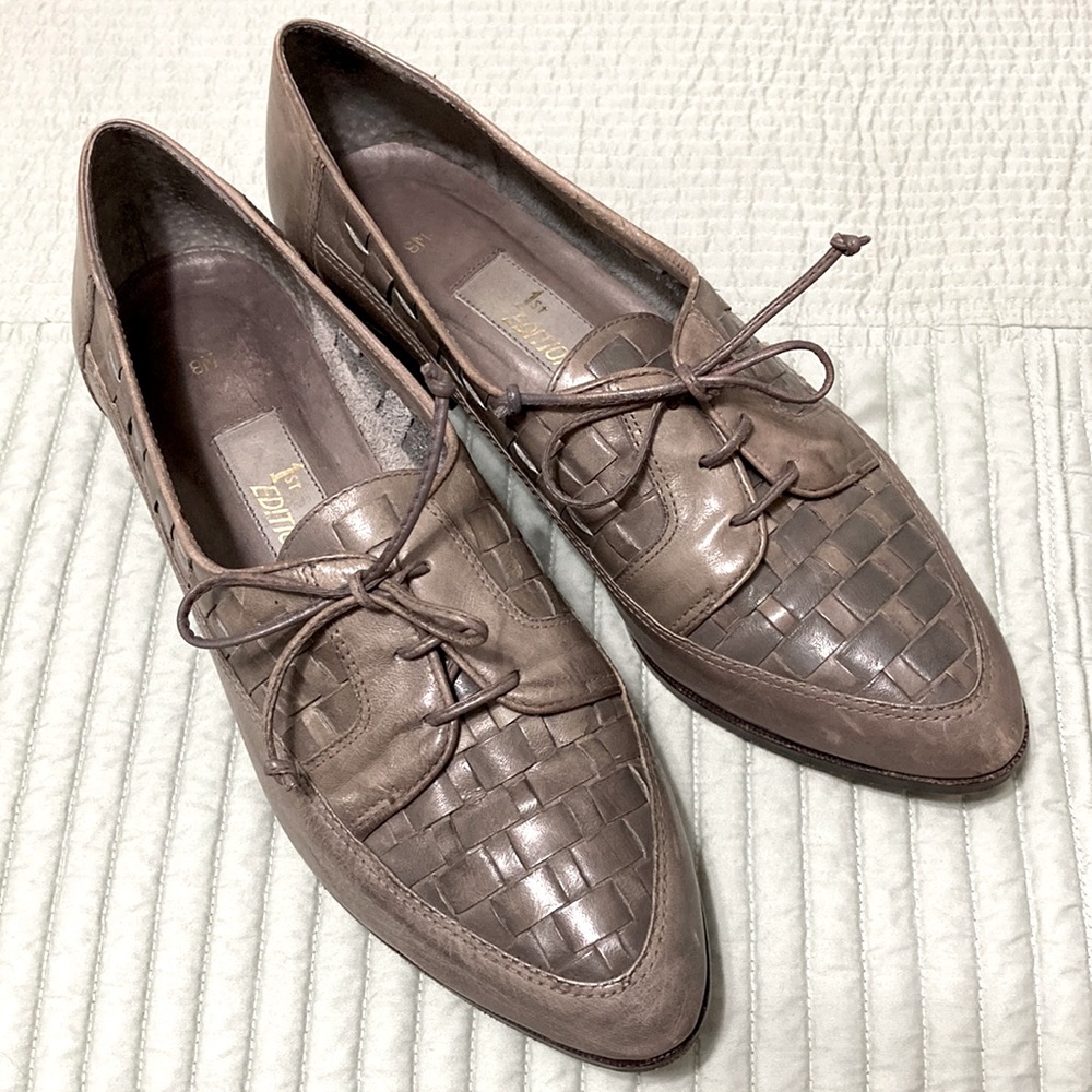 Vintage Leather Shoes. Made in Brazil.